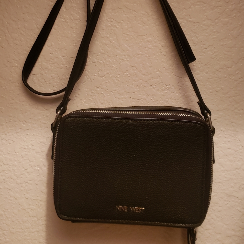 Nine West ADJUSTABLE Strap Black Purse
